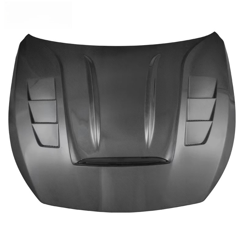 DS Style Vented Front Bonnet Hood for Q50 Q50 Q50s Q50l Real Carbon Fiber Engine Hood